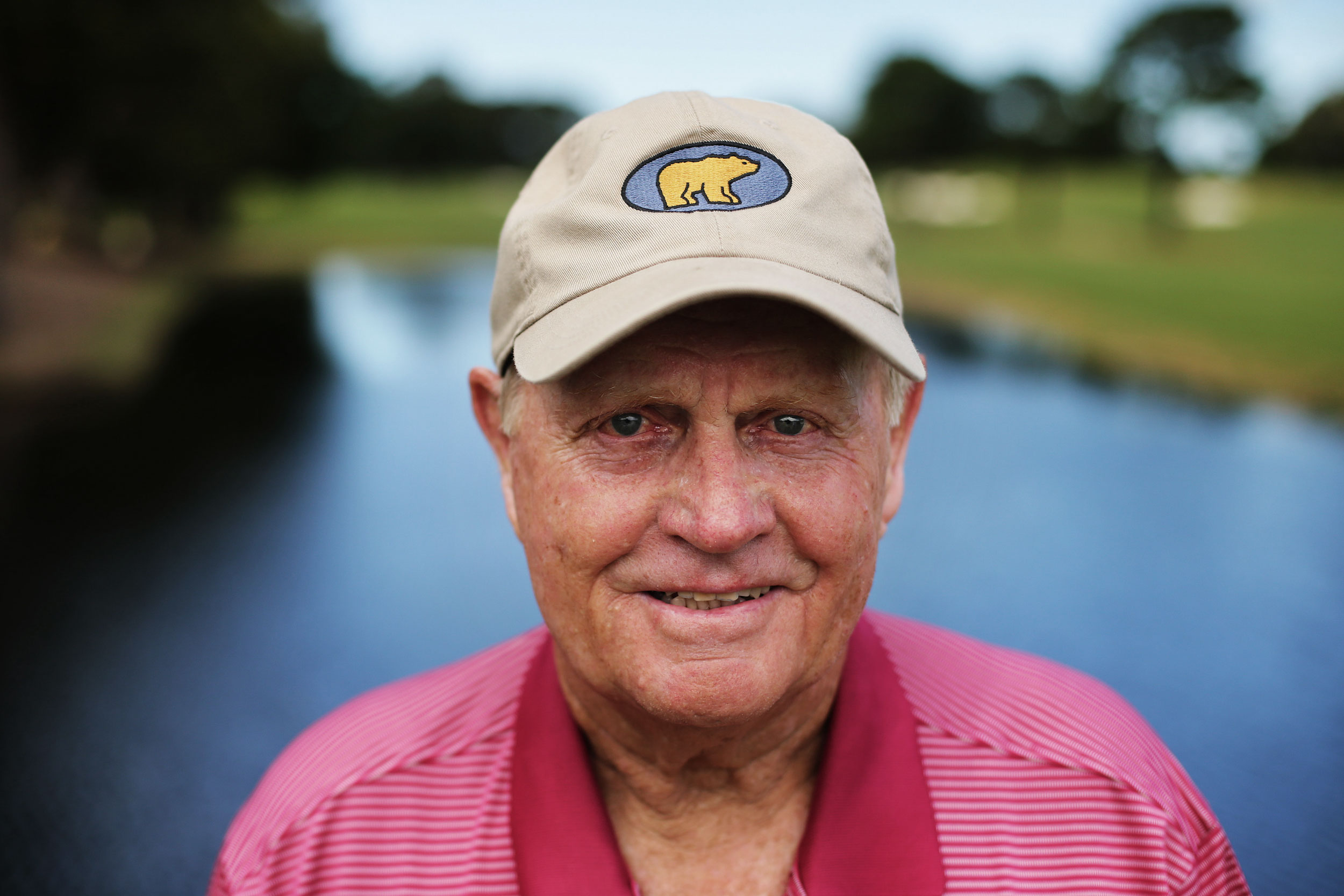 18-time major golf winner Jack Nicklaus launches his redesign at The Australian Golf Club in Sydney. Portrait of Jack Nicklaus on his redesigned course.